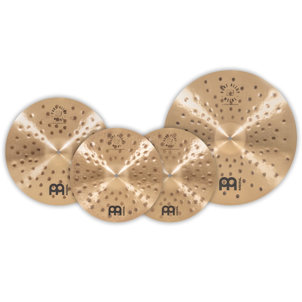 MEINL Cymabals シンバルセット PA-CS1 Pure Alloy Extra Hammered Complete Set 【 PA15EHH、PA18EHC、PA22EHR 】【 マイネル シンバル ハイハット クラッシュ ライド PACS1 】