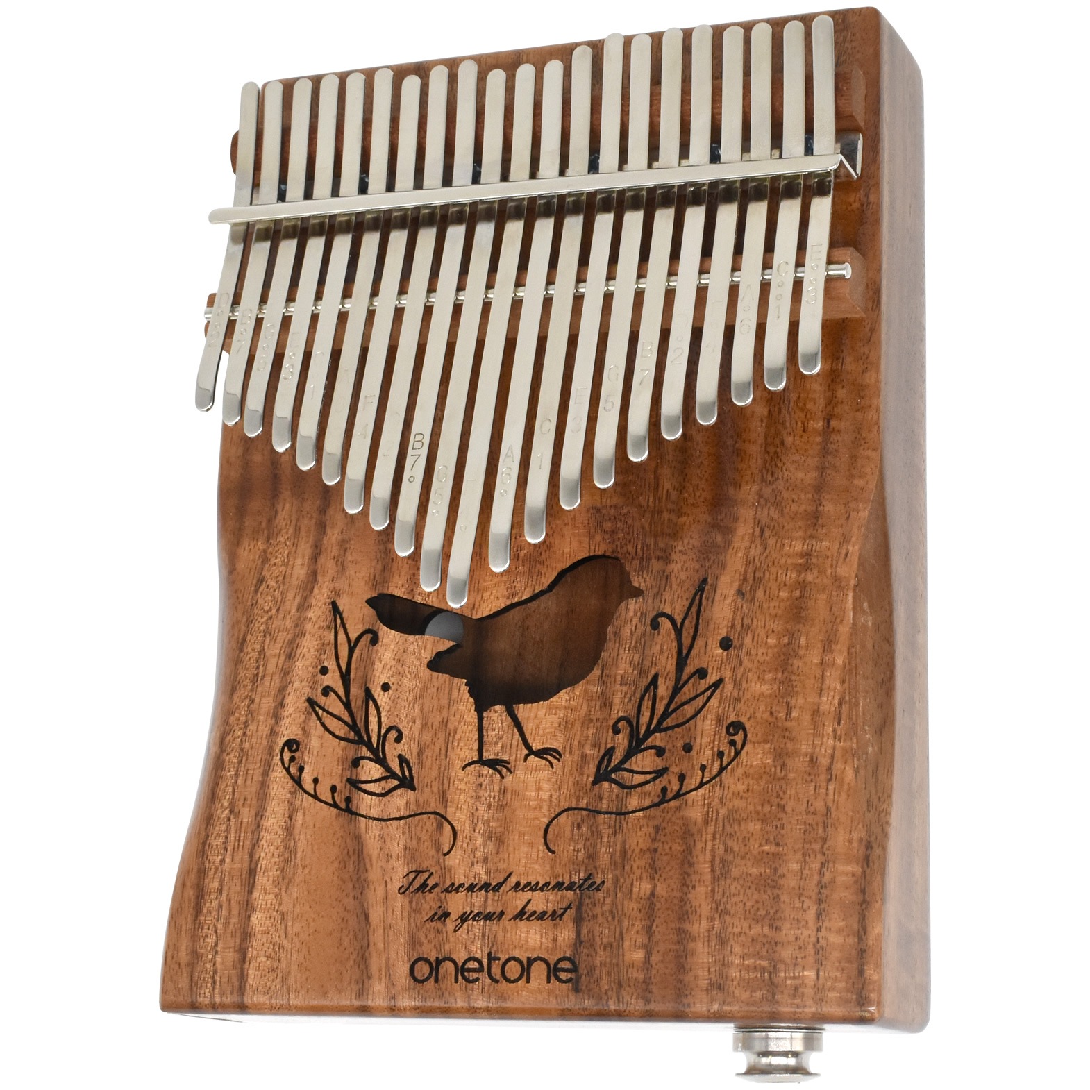 21音 ピックアップ搭載 カリンバ ゆびピアノ ONETONE OTKL-21PU / KOA コア材 (アクセサリ&楽譜集付き)【楽器 演奏 初心者 子供 子供用 ピアノ サムピアノ キッズ プレゼントに最適 ワントーン OTKL21 ONE TONE おもちゃ】
