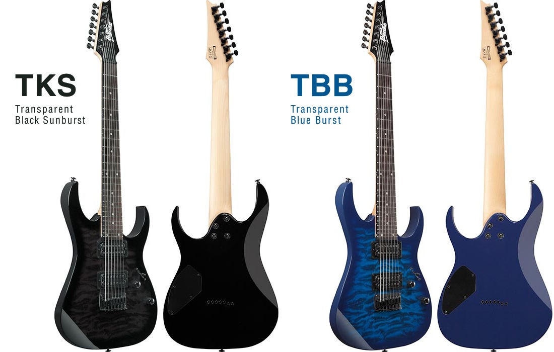 GIO Ibanez ジオアイバニーズ エレキギター 7弦仕様 GRG7221QA 小型