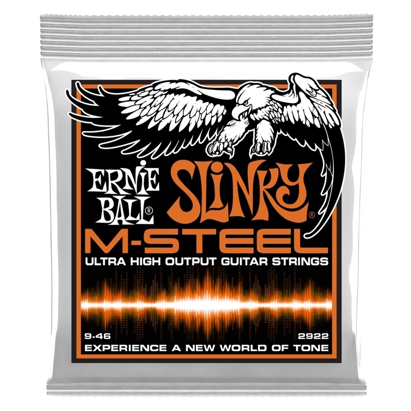 ERNIE BALL エレキギター弦 #2922 M-STEEL Hybrid Slinky [ゲージ: .009/.011,.016/.026/.036/.046]【アーニーボール】【ゆうパケット対応】