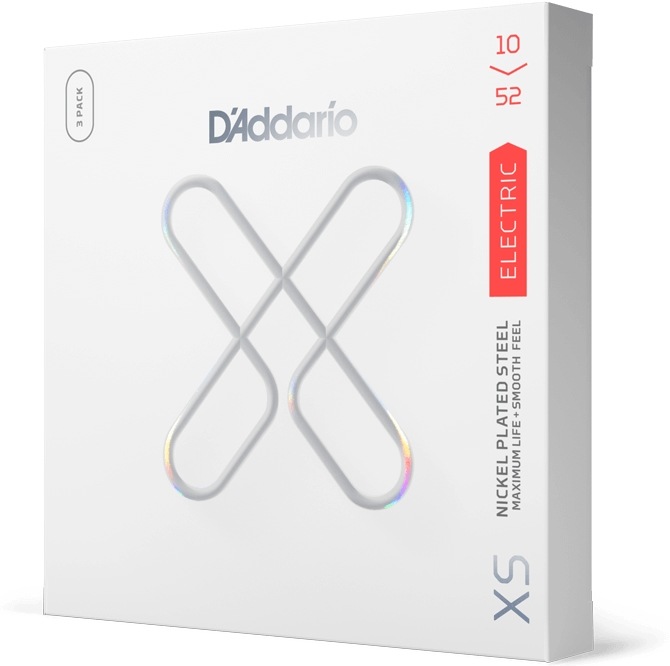 D'Addario エレキギター弦 XSE1052-3P Light Top/Medium Bottom 010-052［ダダリオ エレキ 3セットパック コーティング ニッケル]【ゆうパケット対応】