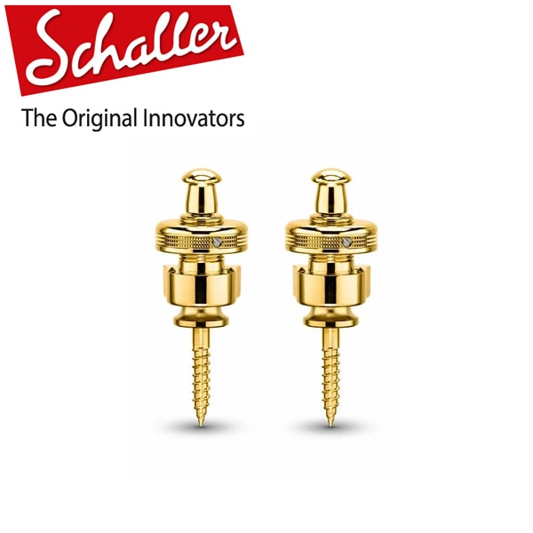 Schaller シャーラー ストラップロックピン S-Locks #14010501/Gold