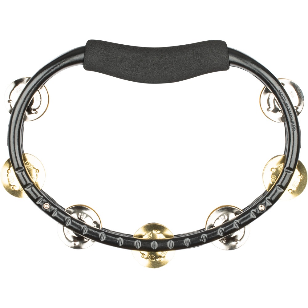 MEINL Percussion タンバリン 軽量ABS樹脂製 ブラス＆スチールジングル TMT1M-BK / ブラック【マイネル パーカッション ABS Tambourine Dual-Alloy Jingles】