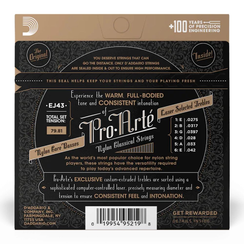 D'Addario ダダリオ クラシックギター弦 EJ43 