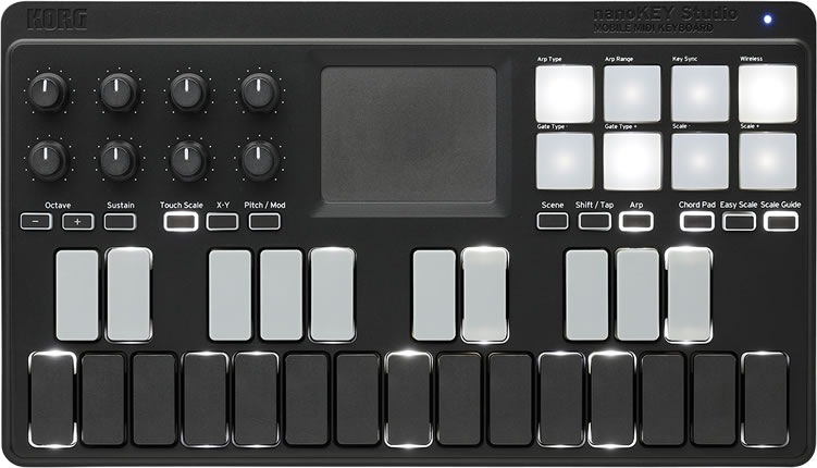 KORG モバイル MIDI キーボード nanoKEY Studio [Bluetoothワイヤレス