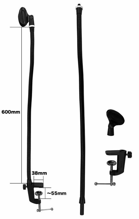デスクトップマイクスタンド MDS-4【グースネック マイクホルダー付属 ライブ配信 テレワーク 在宅ワーク 講演会 録音  MDS4】