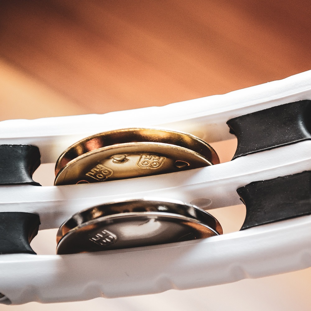 【美品】　MEINL マイネル　タンバリン　パーカッション　ホワイト 美品】 MEINL マイネル タンバリン パーカッション ホワイト