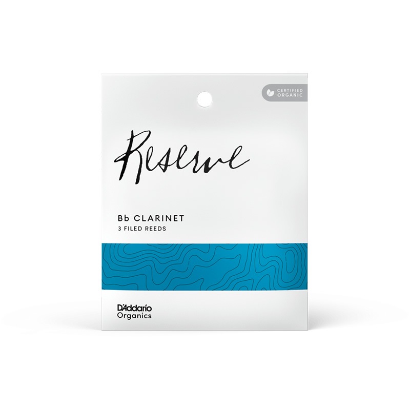 D'Addario WoodWinds ダダリオ リード B♭クラリネット用 USDAオーガニック認証取得済 RESERVE ODCR03 3枚入り【ODCR0320 / ODCR0325 / ODCR0330 / ODCR0335】【ゆうパケット対応】