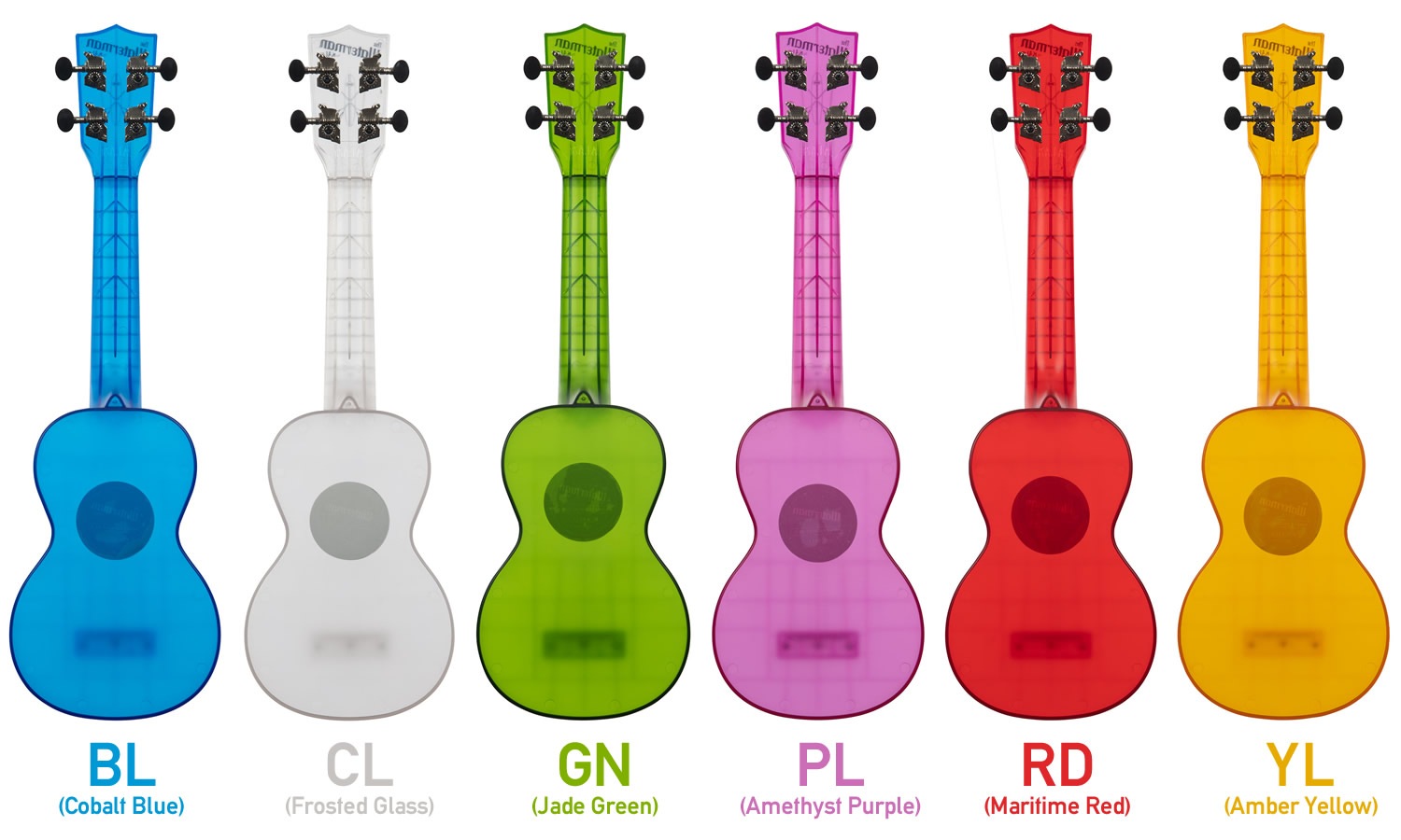 KALA ソプラノ ウクレレ The Waterman Sea Glass Collection KA-WMT ケース付属［KAWMT カラ プラスチック ABS樹脂 耐水 2023］