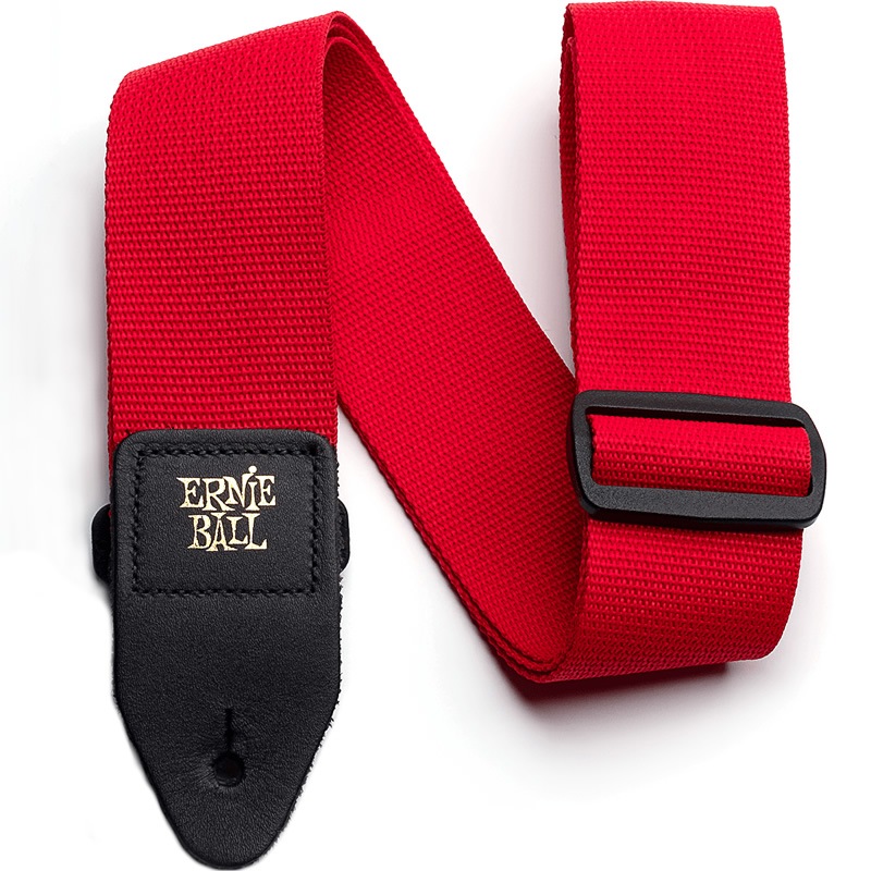 ERNIE BALL ギターストラップ RED #4040 POLYPRO STRAP
