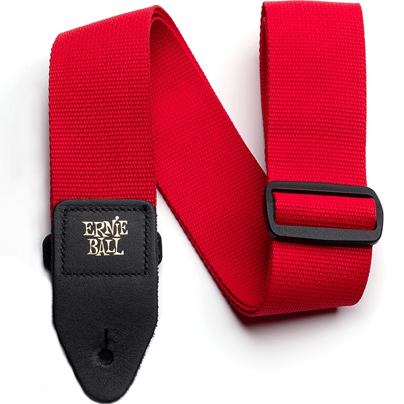 ERNIE BALL ギターストラップ RED #4040 POLYPRO STRAP 【アーニーボール ポリプロストラップ レッド】【ゆうパケット対応】