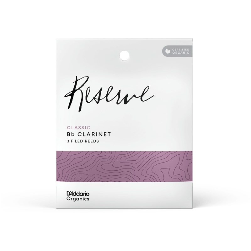 D'Addario WoodWinds ダダリオ リード B♭クラリネット用 USDAオーガニック認証取得済 RESERVE ODCT03 3枚入り【ODCT0320 / ODCT0325 / ODCT0330 / ODCT0335】【ゆうパケット対応】