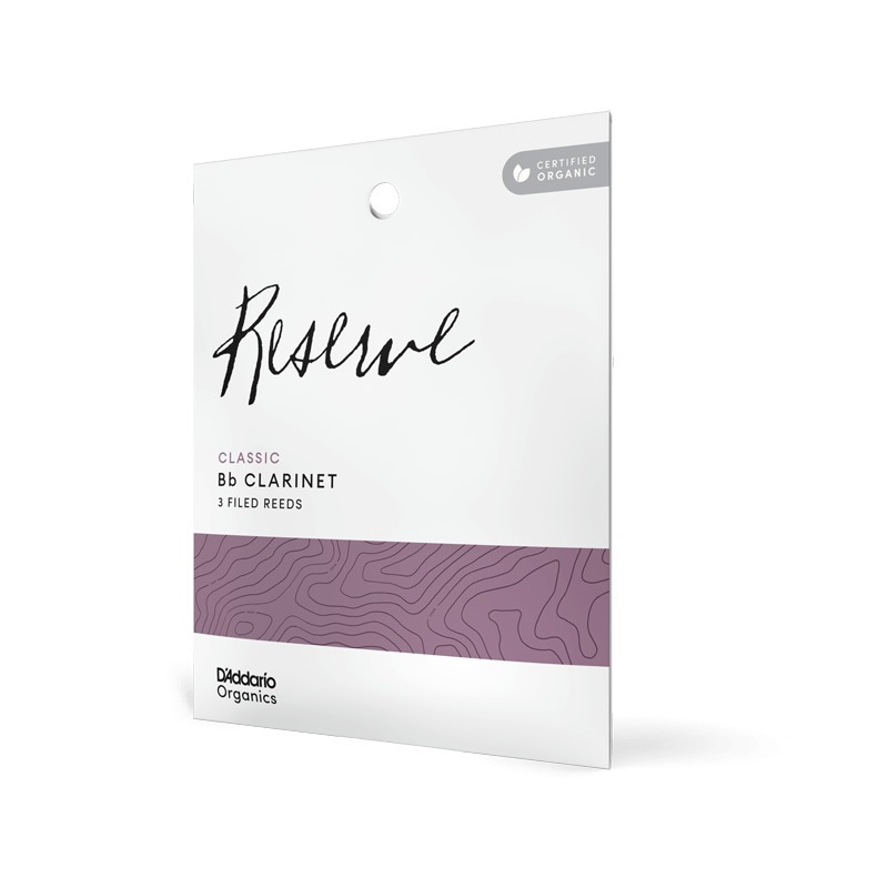 D'Addario WoodWinds ダダリオ リード B♭クラリネット用 USDAオーガニック認証取得済 RESERVE ODCT03 3枚入り【ODCT0320 / ODCT0325 / ODCT0330 / ODCT0335】【ゆうパケット対応】