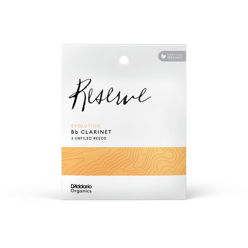 D'Addario WoodWinds ダダリオ リード B♭クラリネット用 USDAオーガニック認証取得済 RESERVE ODCE03 3枚入り【ODCE0320 / ODCE0325 / ODCE0330 / ODCE0335】【ゆうパケット対応】