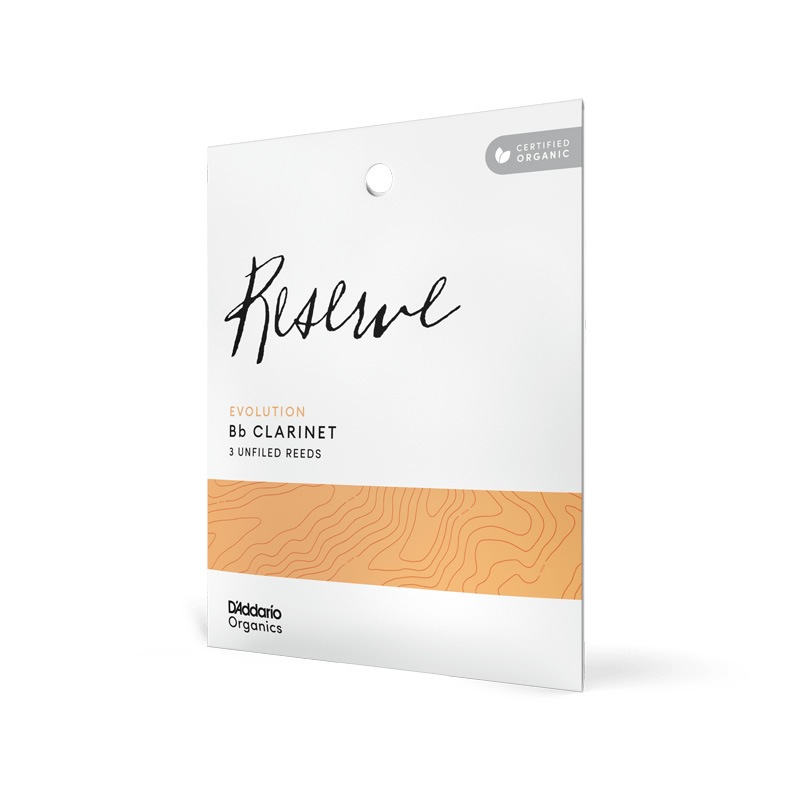 D'Addario WoodWinds ダダリオ リード B♭クラリネット用 USDAオーガニック認証取得済 RESERVE ODCE03 3枚入り【ODCE0320 / ODCE0325 / ODCE0330 / ODCE0335】【ゆうパケット対応】