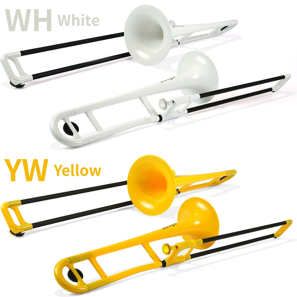pBone ホワイトトロンボーン Amazon | pInstruments ピーインストゥルメンツ プラスチック製