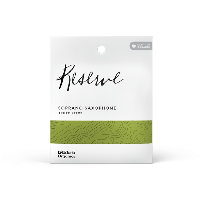 D'Addario WoodWinds ダダリオ リード ソプラノサックス用 USDAオーガニック認証取得済 RESERVE ODIR03 3枚入り【ODIR0325 / ODIR0330 / ODIR03305】【ゆうパケット対応】