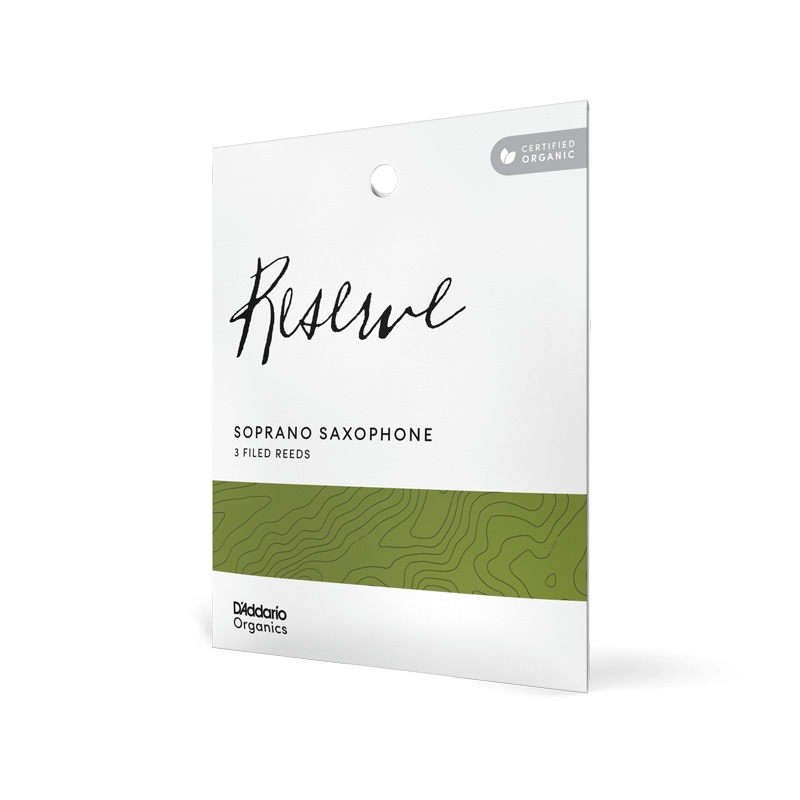 D'Addario WoodWinds ダダリオ リード ソプラノサックス用 USDAオーガニック認証取得済 RESERVE ODIR03 3枚入り【ODIR0325 / ODIR0330 / ODIR03305】【ゆうパケット対応】