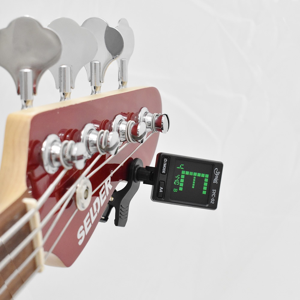 S.yairi クロマチック クリップ チューナー SYC-02【バイオリン、ギター、ベース、ウクレレなど幅広い楽器に対応するクリップチューナー SYC02 ヤイリ】【ゆうパケット対応】