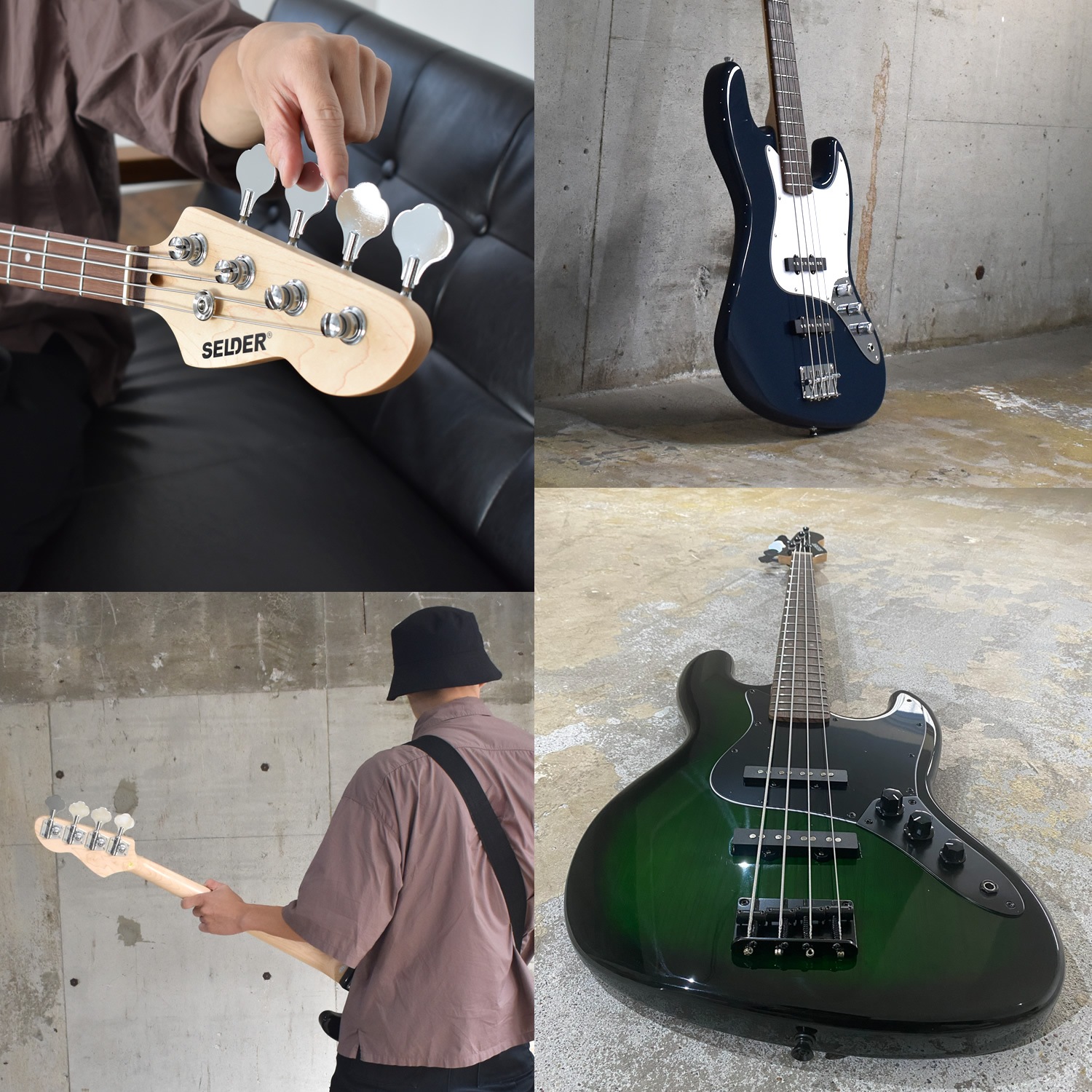 エレキベース SELDER PB-30/JB-30 VOX amPlug3セット 初心者セット【ボックス ヘッドフォンアンプ アンプラグ3 AP3-BA AP3BA AP3-MB AP3MB】【大型荷物】