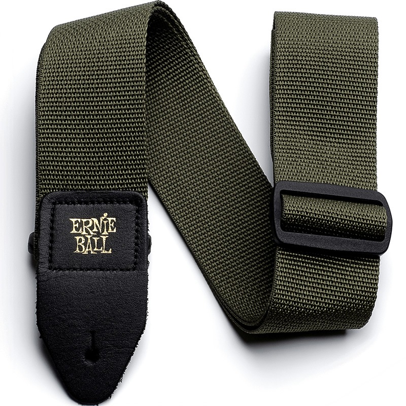 ERNIE BALL ギターストラップ OLIVE #4048 POLYPRO STRAP 【アーニー