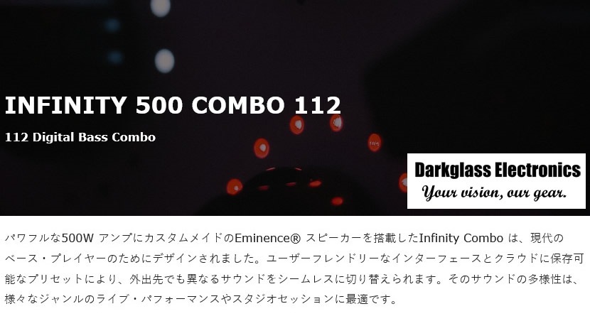 Darkglass Electronics ベースアンプ コンボ Infinity 500 Combo 112 DG112D【BASS AMP ダークグラスエレクトロニクス 】