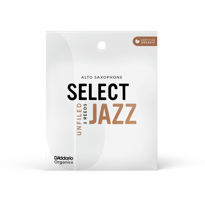 ダダリオ リード アルトサックス用 USDAオーガニック認証取得済 SELECT JAZZ UNFILED ORRS03ASX 3枚入り【ORRS03ASX2S/ORRS03ASX2M/ORRS03ASX2H/ORRS03ASX3S】【ゆうパケット対応】