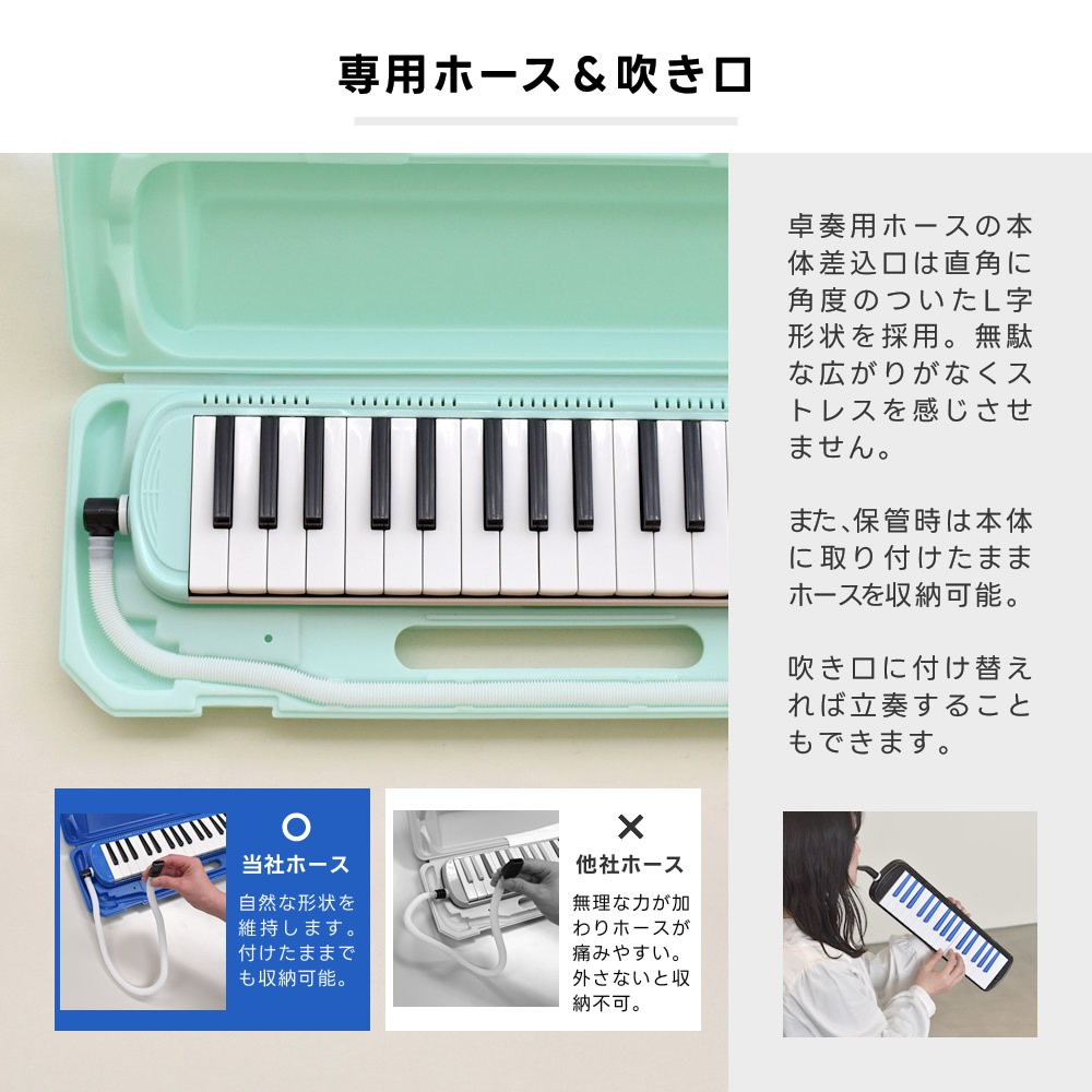 【2点以上でさらに値引き！】鍵盤ハーモニカ メロディピアノ P3001-32k【ドレミファソラシール付き】【※クーポン値引き対象外商品】[3年保証 アルト P-300132K Melody Piano メロディーピアノ P-32 32鍵]