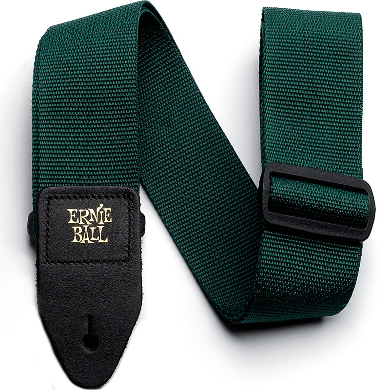 ERNIE BALL ギターストラップ FOREST GREEN #4050 POLYPRO STRAP