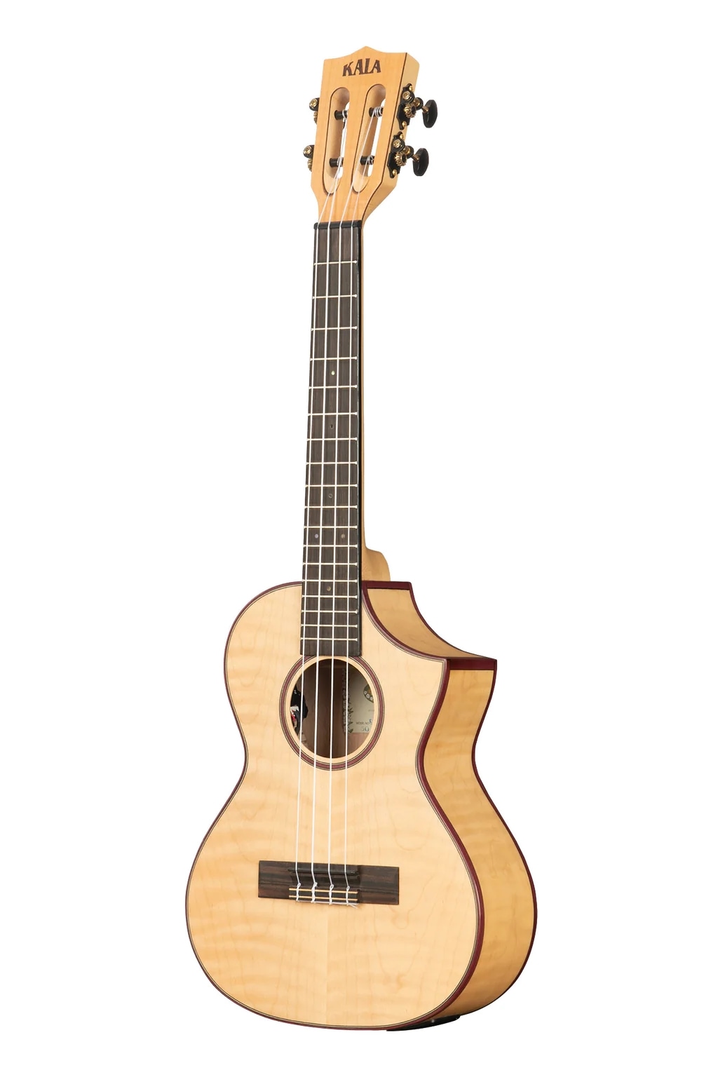 KALA テナー ウクレレ KA-ASFM-T-CE ギグバッグ付属【カラ エレキ オール単板 メイプル材 ウクレレ KA-ASFM-T-CE_W/BAG】