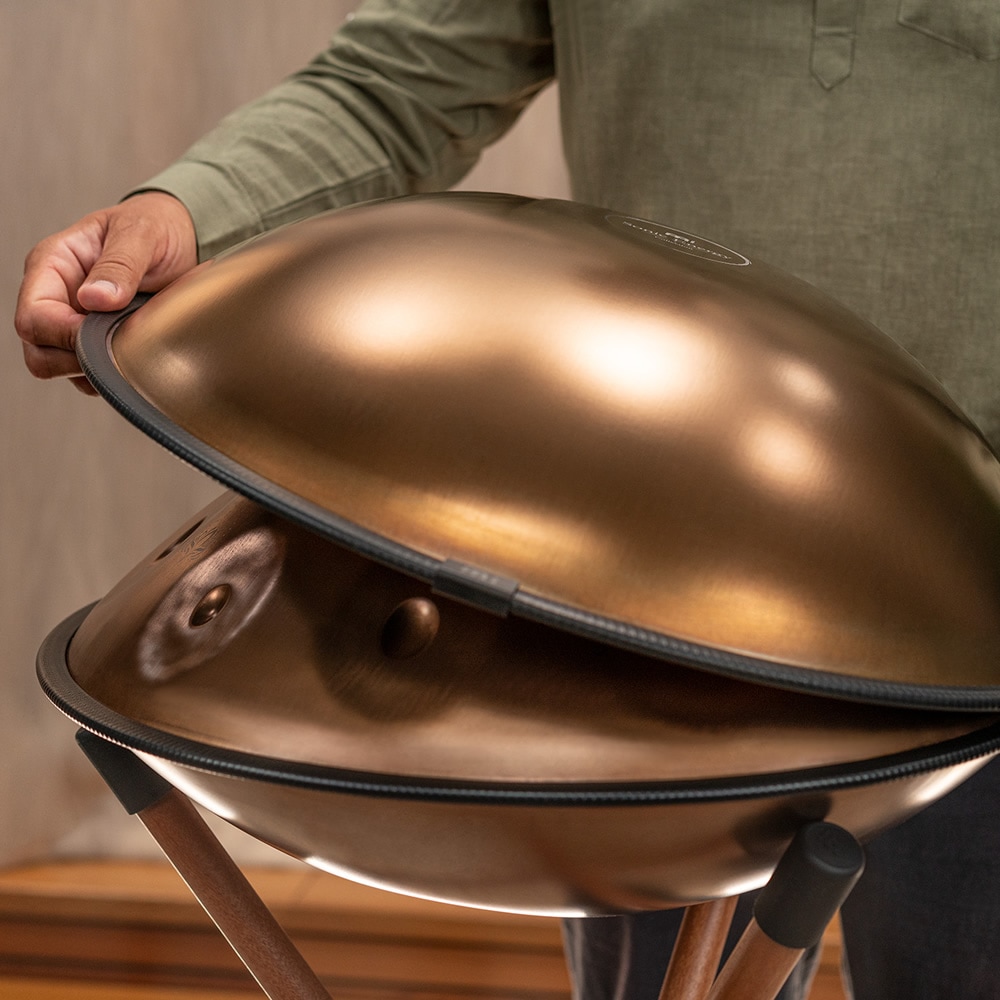 MEINL Sonic Energy センサリー・ハンドパン HPSTL102CU 【 E La Sirena 】【 バッグ他付属品付き 】【 マイネル ソニックエナジー SENSORY HANDPAN スチールパン ヒーリング 瞑想 リラックス サウンドバス セラピー ウェルネス 】