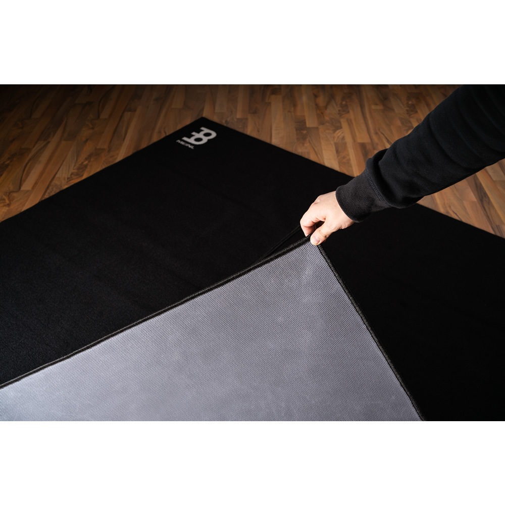 MEINL ドラムラグ Black/White 200x200cm MDRL 【 マイネル ドラムマット ラージサイズ ブラックホワイト DRUM RUG 】【