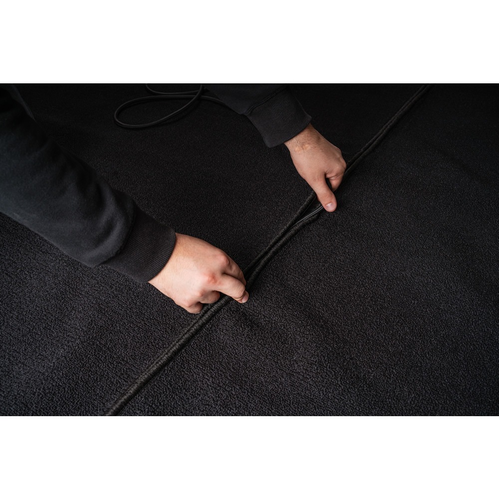 MEINL ドラムラグ Black/White 200x200cm MDRL 【 マイネル ドラムマット ラージサイズ ブラックホワイト DRUM RUG 】【