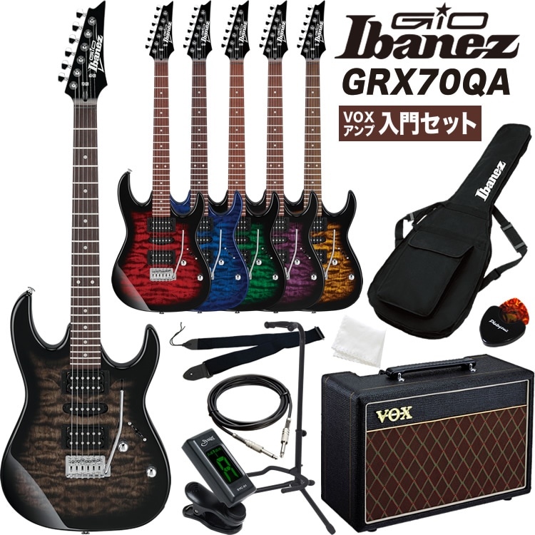 oochan GIO Ibanez ギターのみ GIO Ibanez ジオアイバニーズ エレキギター GRX70QA VOXアンプ