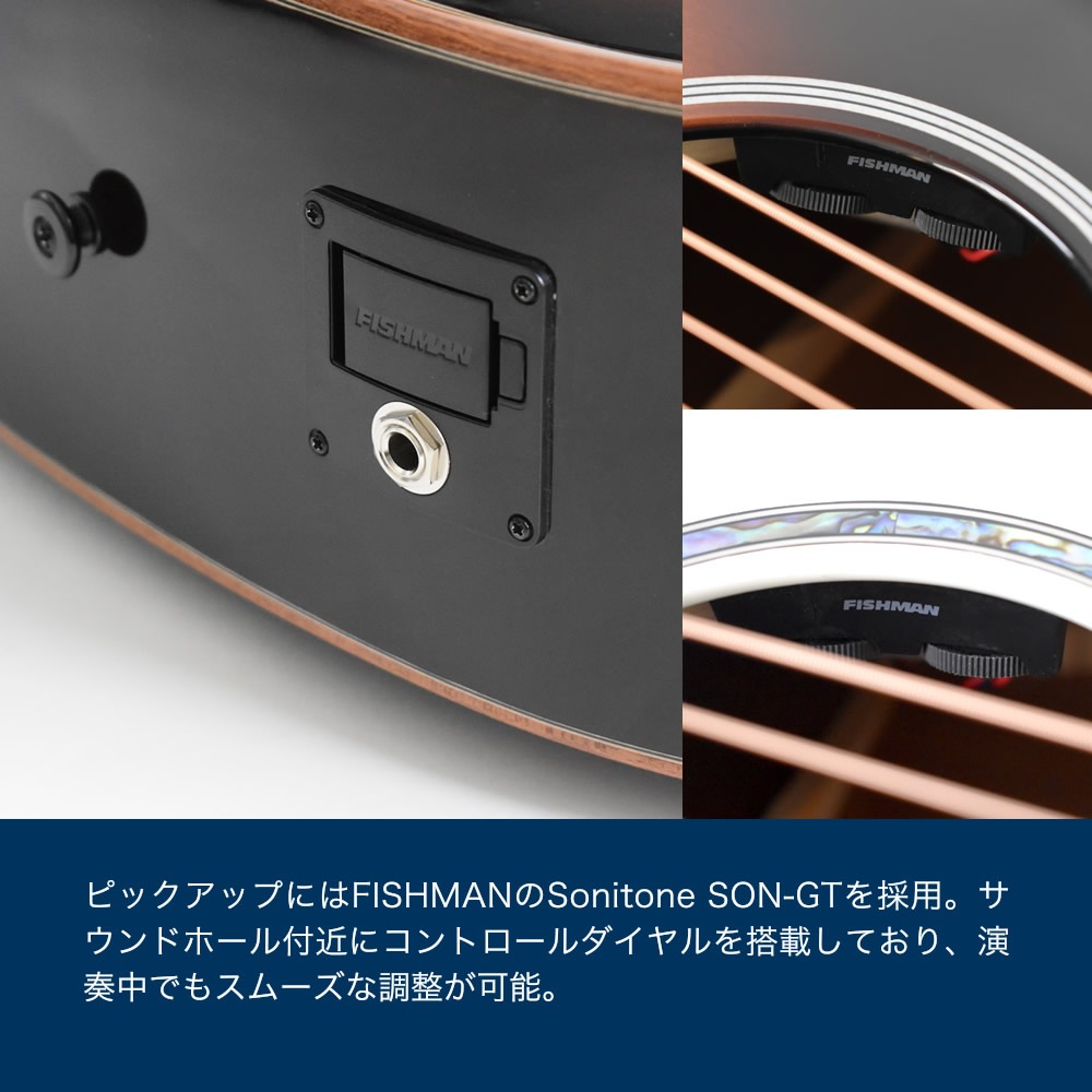 エレアコ S.Yairi YAJ-1200E [N] 単品 (ギグバッグ付属) 【 Advanced Series ヤイリ アコースティックギター アコギ YAJ1200E トップ単板 】【大型荷物】