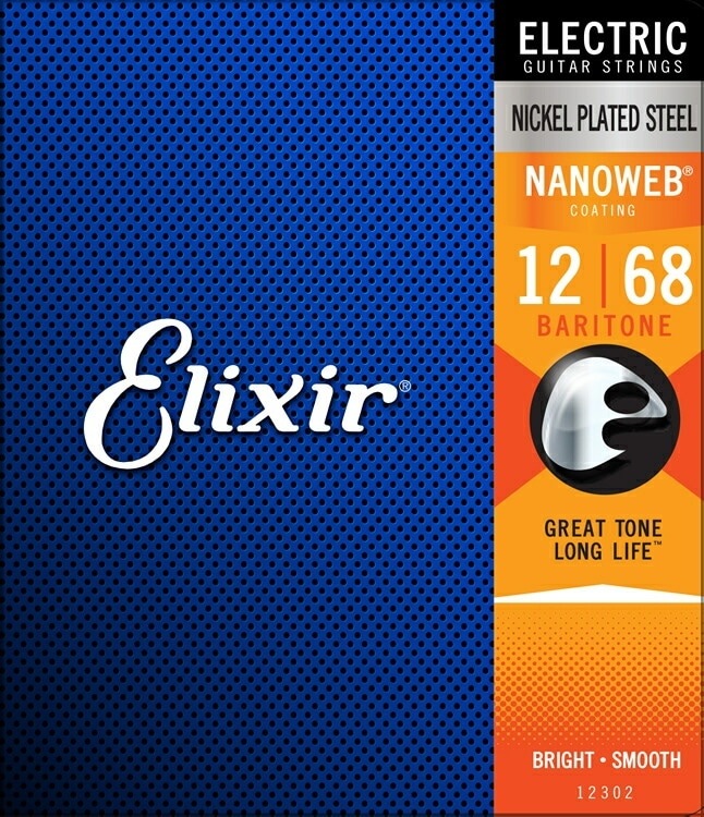 Elixir エリクサー エレキ弦 ナノウェブ バリトンギター用 [.012-.068