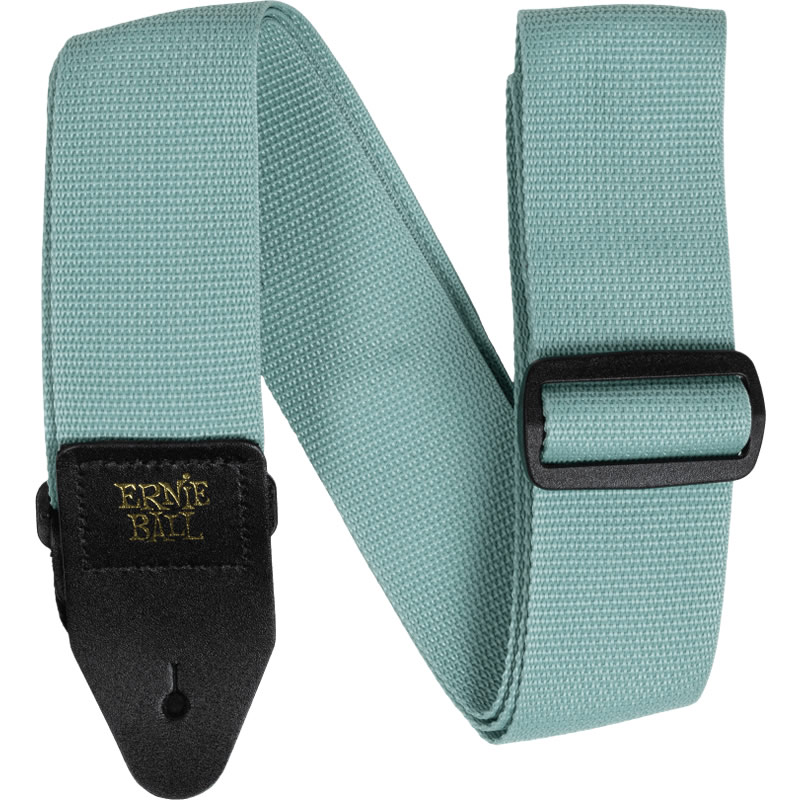 ERNIE BALL ギターストラップ TIDAL GREEN & BLACK #5375 POLYPRO STRAP 【アーニーボール ポリプロストラップ】【ゆうパケット対応】