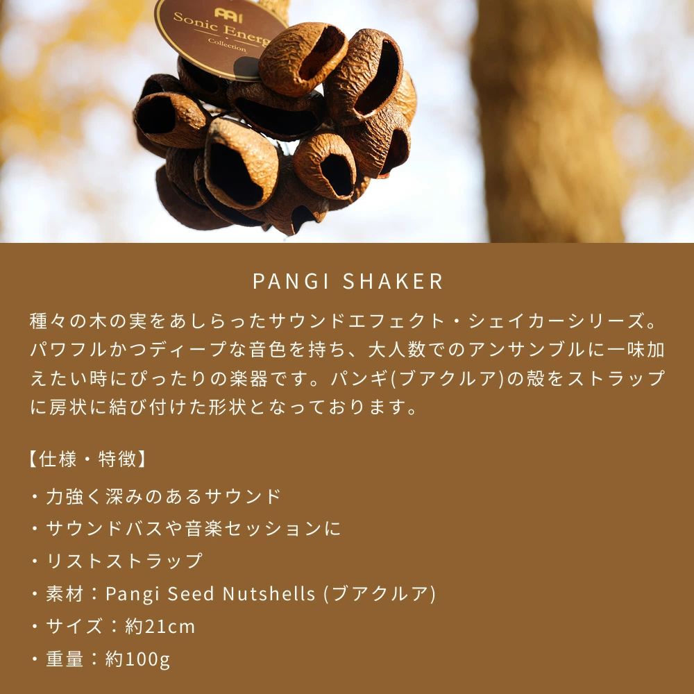 MEINL Sonic Energy パンギ・シェイカー SPGRS 【 マイネル ソニックエナジー PANGI SHAKER ブアクルア シェーカー ヨガ ヒーリング 瞑想 サウンドバス 】