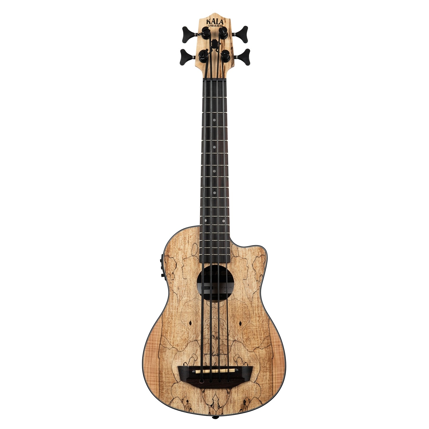 KALA ウクレレ ベース  SPALTED MAPLE U-BASS UBASS-SP-MAPL-FS ギグバッグ付属【カラ エレキ スポルテッドメイプル ウクレレ ユーベース】