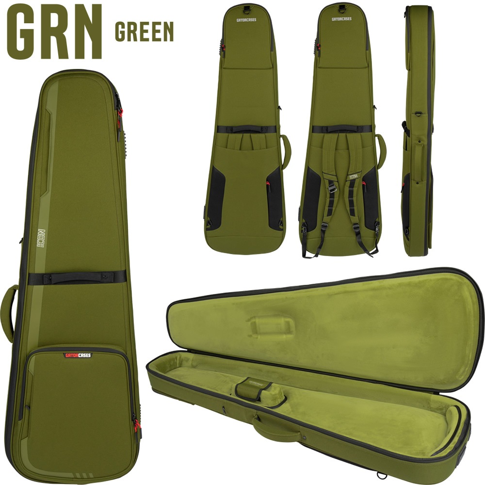 GATOR エレキベース用ギグバッグ G-ICON Series G-ICONBASS (レインカバー付属) 【 ゲーター GIGBAG ベースケース ベースバッグ 全5カラー 】【大型荷物】