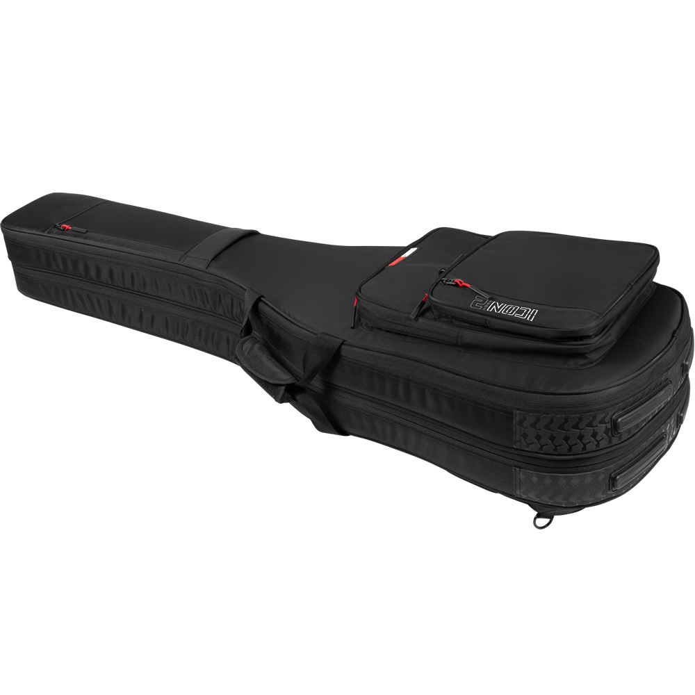 GATOR エレキベース用ギグバッグ 2本収納可能 G-ICON Take Two Series G-ICONTTBASS-BLK 【 ゲーター GIGBAG ベースケース ベースバッグ ブラック 高耐久ナイロン製 調整可能ボディブロック付属 】【大型荷物】