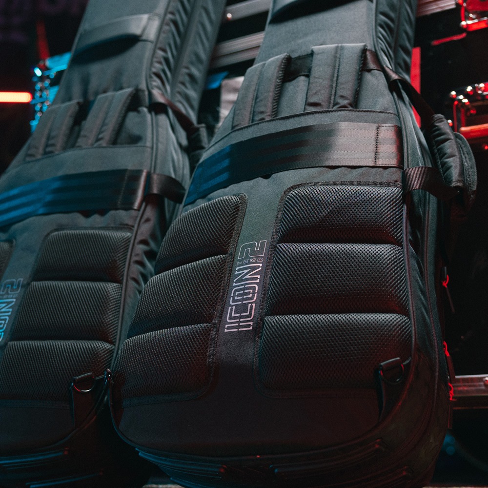 GATOR エレキベース用ギグバッグ 2本収納可能 G-ICON Take Two Series G-ICONTTBASS-BLK 【 ゲーター GIGBAG ベースケース ベースバッグ ブラック 高耐久ナイロン製 調整可能ボディブロック付属 】【大型荷物】