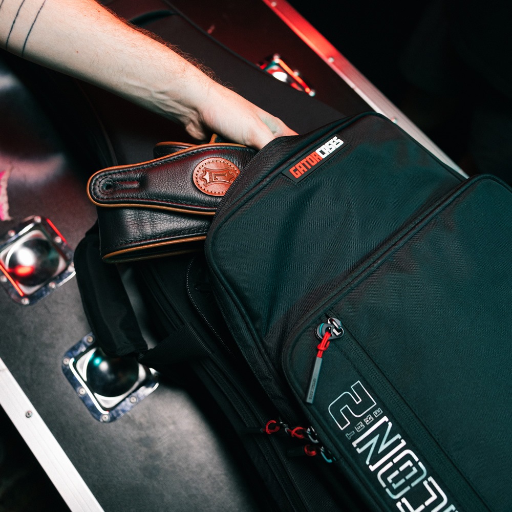 GATOR エレキベース用ギグバッグ 2本収納可能 G-ICON Take Two Series G-ICONTTBASS-BLK 【 ゲーター GIGBAG ベースケース ベースバッグ ブラック 高耐久ナイロン製 調整可能ボディブロック付属 】【大型荷物】