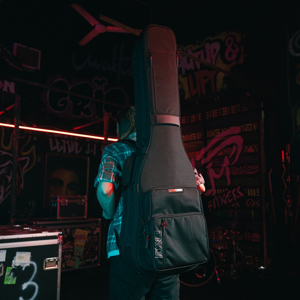 GATOR エレキベース用ギグバッグ 2本収納可能 G-ICON Take Two Series G-ICONTTBASS-BLK 【 ゲーター GIGBAG ベースケース ベースバッグ ブラック 高耐久ナイロン製 調整可能ボディブロック付属 】【大型荷物】