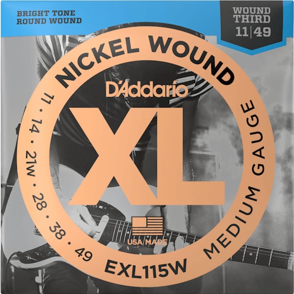 D'Addario ダダリオ エレキギター弦 Regular Light EXL115W【ニッケル