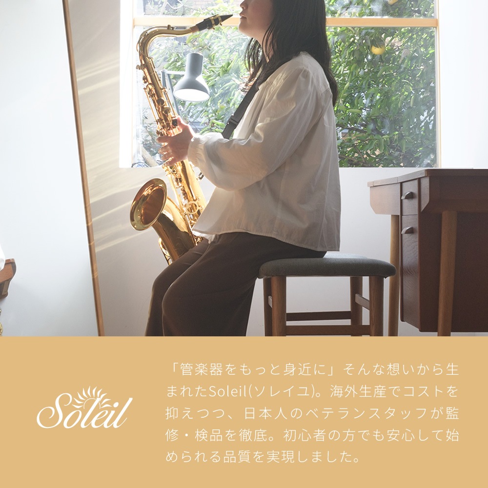 Soleil テナーサックス 初心者 入門セット STN-1【ソレイユ STN1 管楽器】