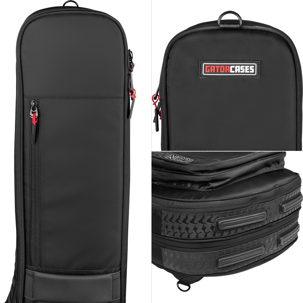 GATOR エレキギター用ギグバッグ 2本収納可能 G-ICON Take Two Series G-ICONTTELEC-BLK 【 ゲーター GIGBAG ギターケース ギターバッグ ブラック 高耐久ナイロン製 】【大型荷物】