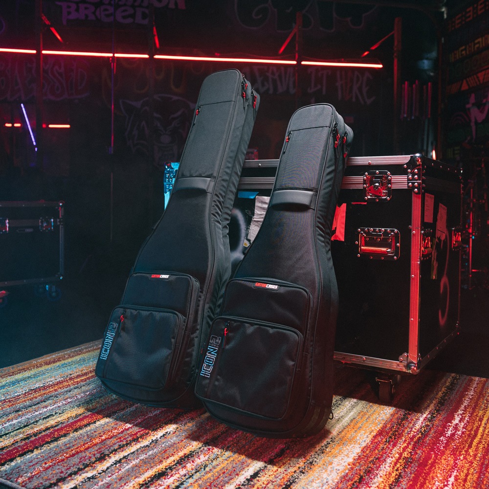 GATOR エレキギター用ギグバッグ 2本収納可能 G-ICON Take Two Series G-ICONTTELEC-BLK 【 ゲーター GIGBAG ギターケース ギターバッグ ブラック 高耐久ナイロン製 】【大型荷物】