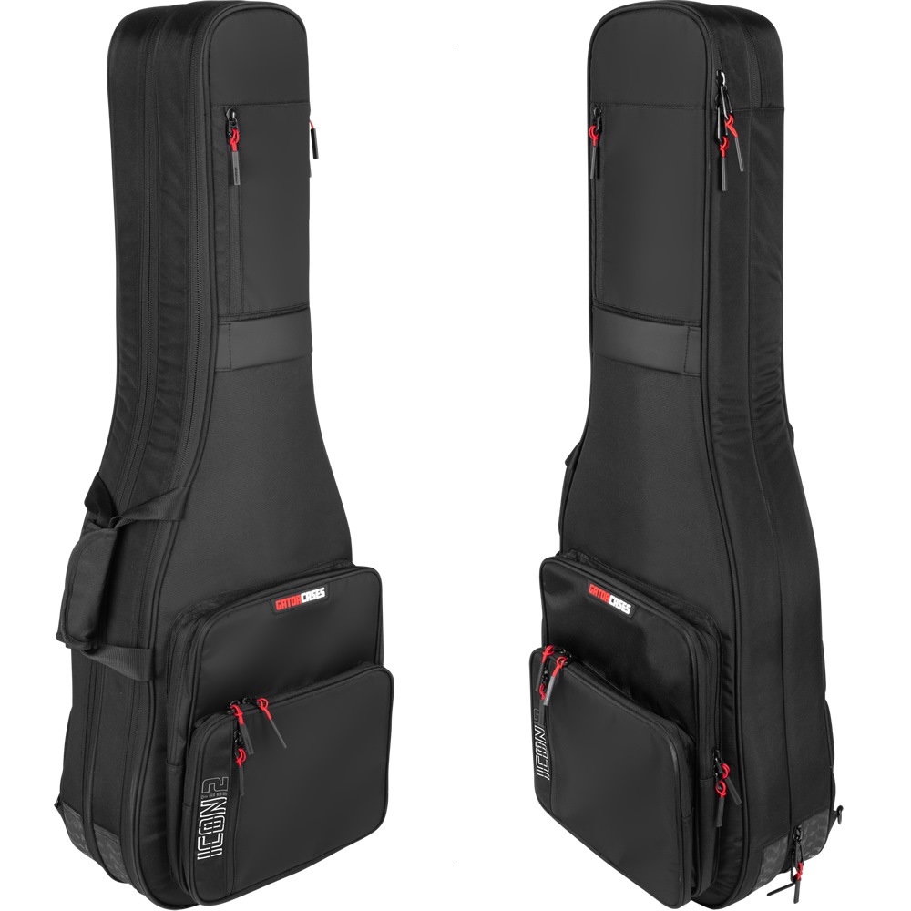 GATOR エレキギター用ギグバッグ 2本収納可能 G-ICON Take Two Series G-ICONTTELEC-BLK 【 ゲーター GIGBAG ギターケース ギターバッグ ブラック 高耐久ナイロン製 】【大型荷物】