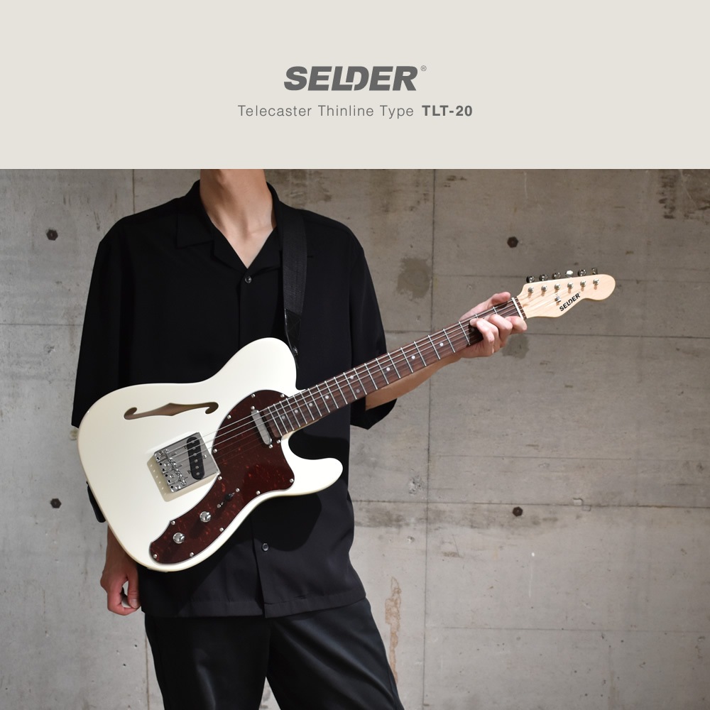 テレキャスターシンラインタイプ エレキギター SELDER TLT-20 13点 初心者セット 【 セルダー 入門セット テレキャスター タイプ テレキャス タイプ シンライン タイプ TLT20 Telecaster type Thinline type 】